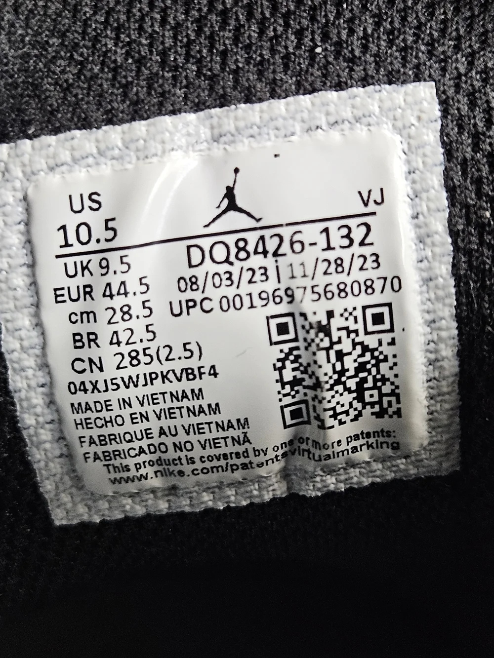 Nike Air Jordan 1 Mid White Black Reverse Panda Stormtrooper 10.5 DQ8426-132 OG